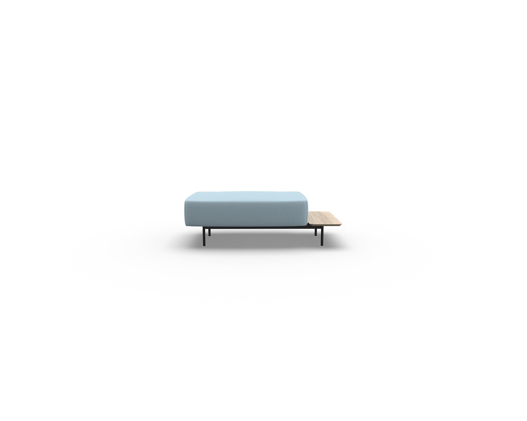 Noon Sofa Ottoman with Right Shelf